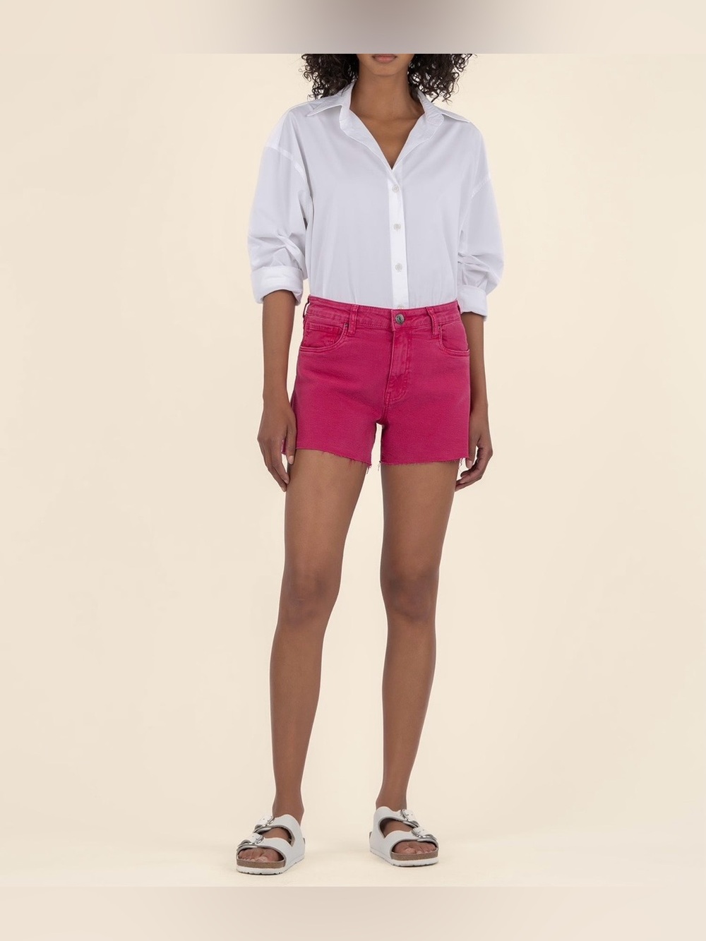 | Kut From The Kloth | ‘Jane’ High Rise Women's Shorts in Fuchsia size 8